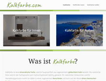 Tablet Screenshot of kalkfarbe.com